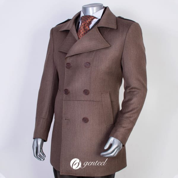 genteel_moda_ abrigos_formal_cafe_paño_detalle